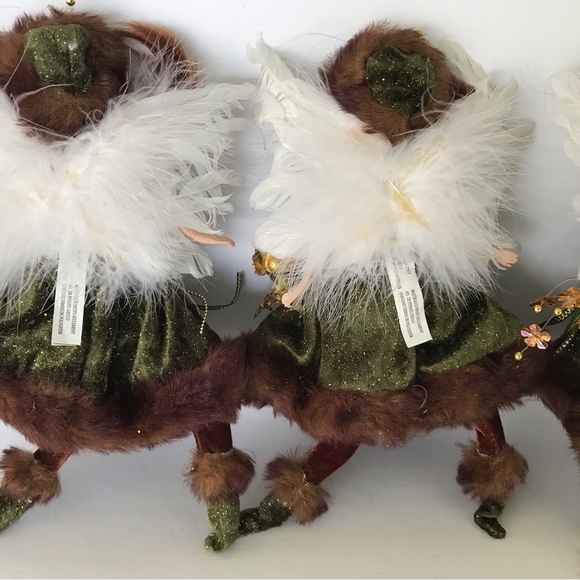 Trio of fairy dolls,  ? Woodland, hanging holiday ornaments. - Picture 11 of 12